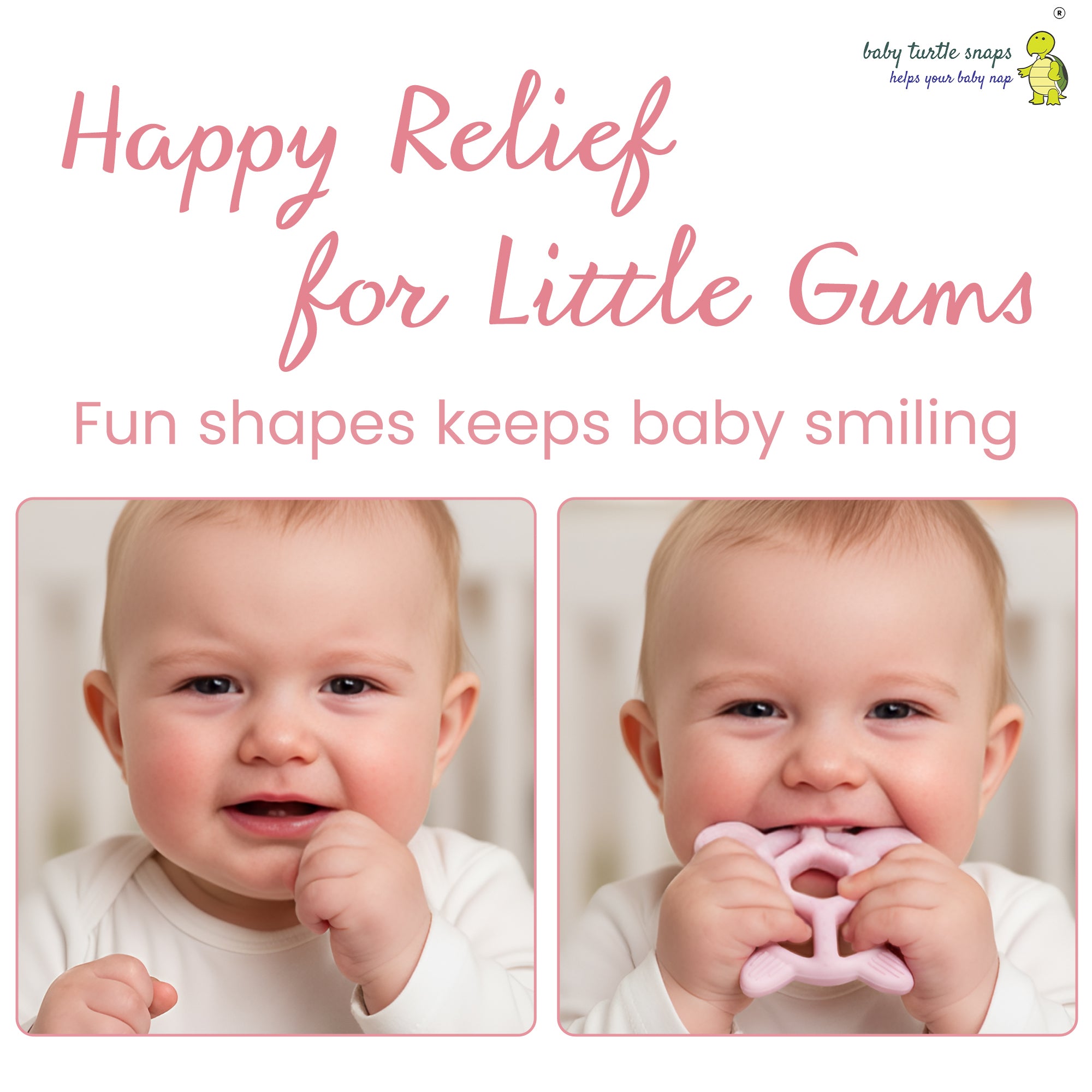 Silicone Baby Teething Toy Soft BPA Free Turtle Shape Chew Toy, Multiple Textured Massage Points for Baby Gums Dishwasher Safe Teethers for Babies (Blue)