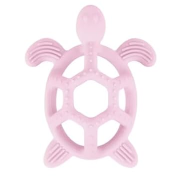 Silicone Baby Teething Toy Soft BPA Free Turtle Shape Chew Toy, Multiple Textured Massage Points for Baby Gums Dishwasher Safe Teethers for Babies (Blue)