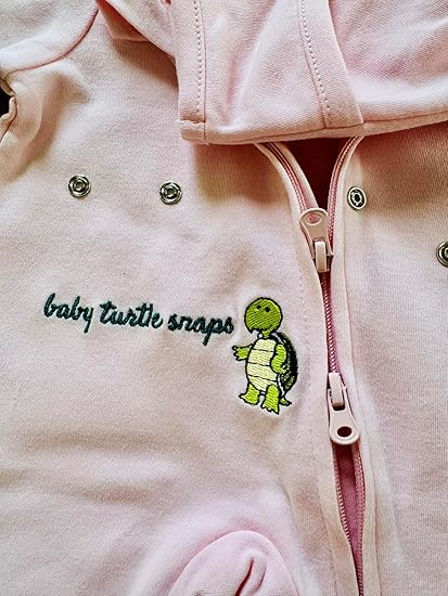 Baby Cotton Onesie – Baby Sleeper Romper with Two-Way Zipper, swaddle system, Fold-Over Cuffs