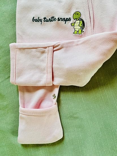 Baby Cotton Onesie – Baby Sleeper Romper with Two-Way Zipper, swaddle system, Fold-Over Cuffs