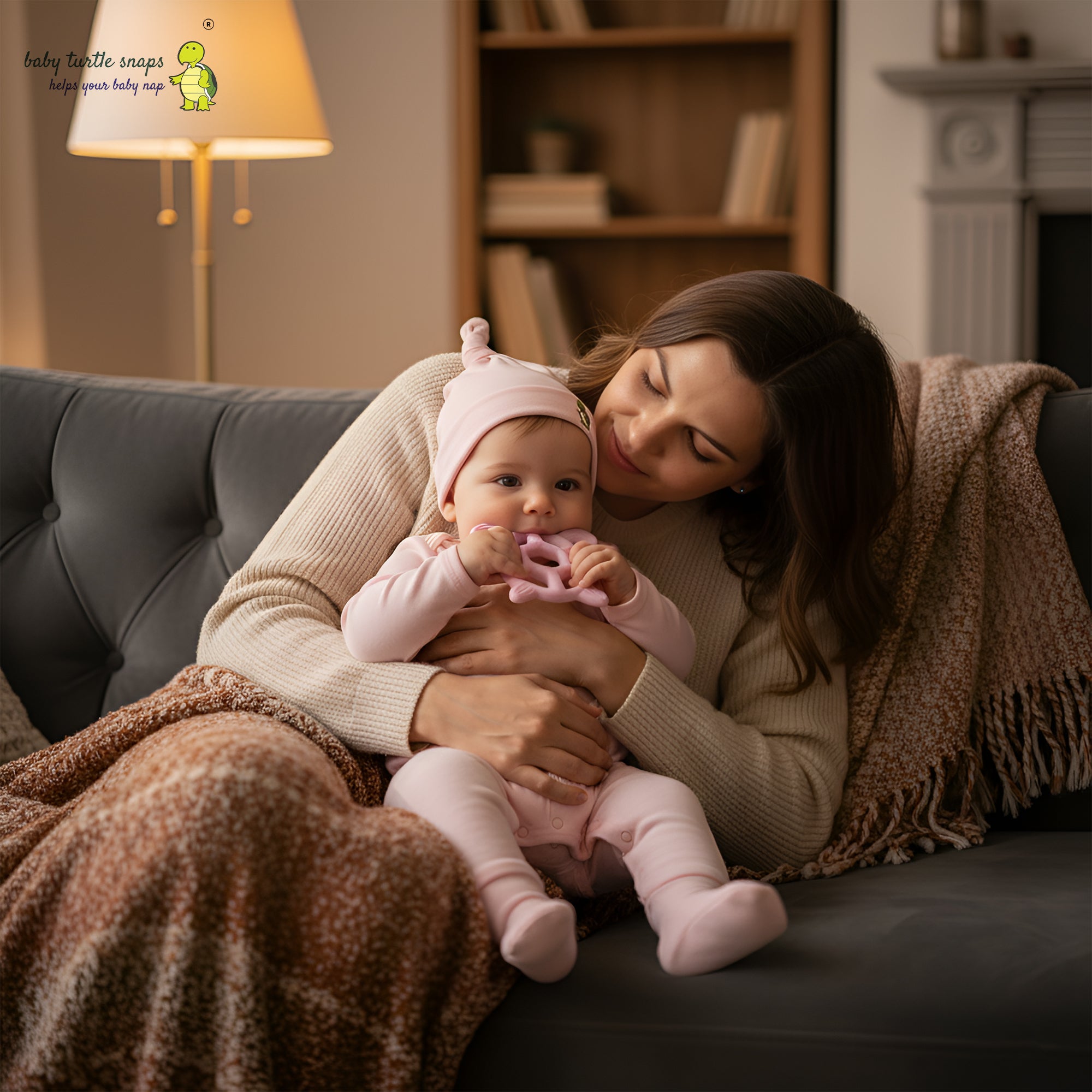 Baby Cotton Onesie – Baby Sleeper Romper with Two-Way Zipper, swaddle system, Fold-Over Cuffs