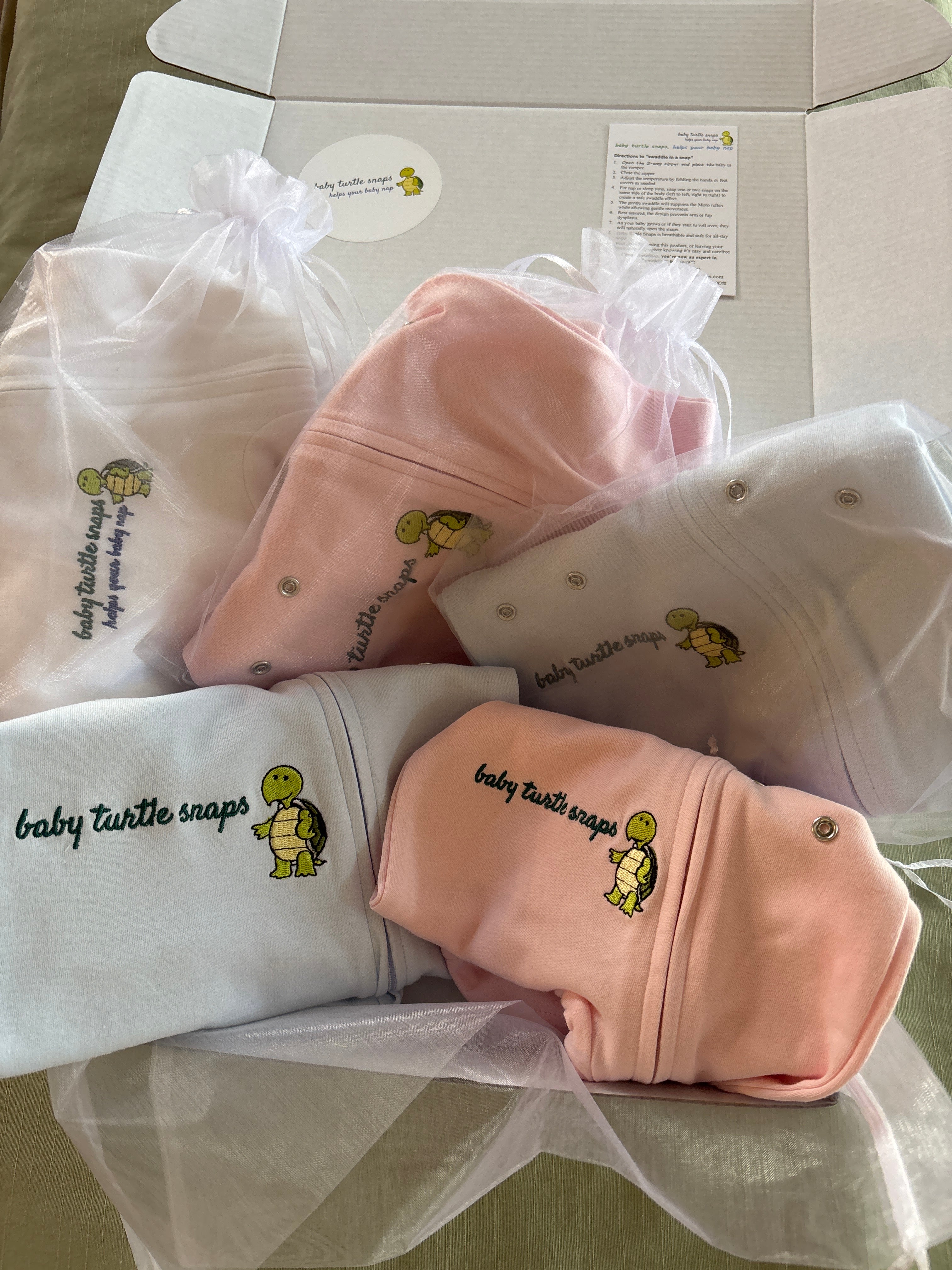 Baby Turtle Snaps® – 5 Pack Gift Box