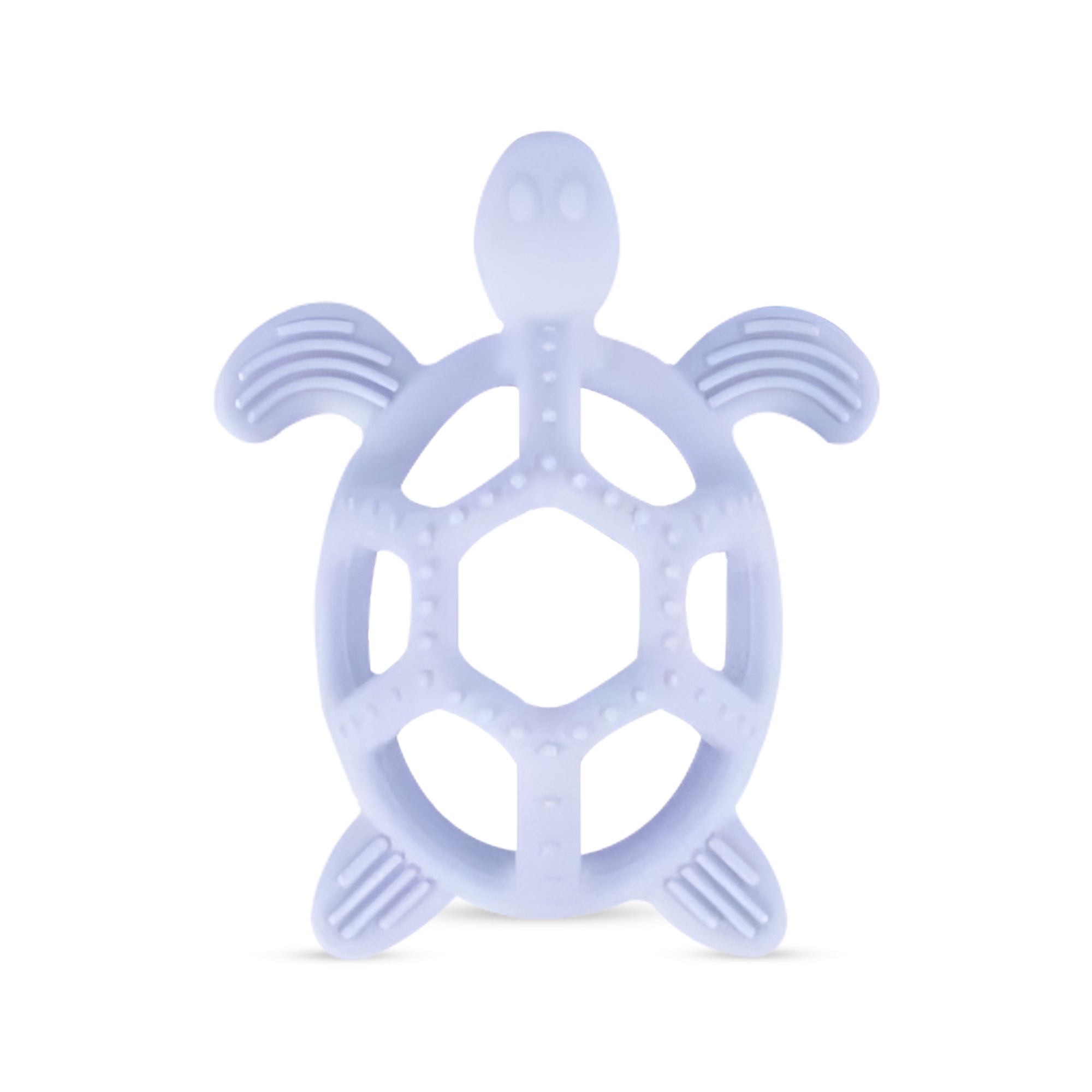 Silicone Baby Teething Toy Soft BPA Free Turtle Shape Chew Toy, Multiple Textured Massage Points for Baby Gums Dishwasher Safe Teethers for Babies (Blue)