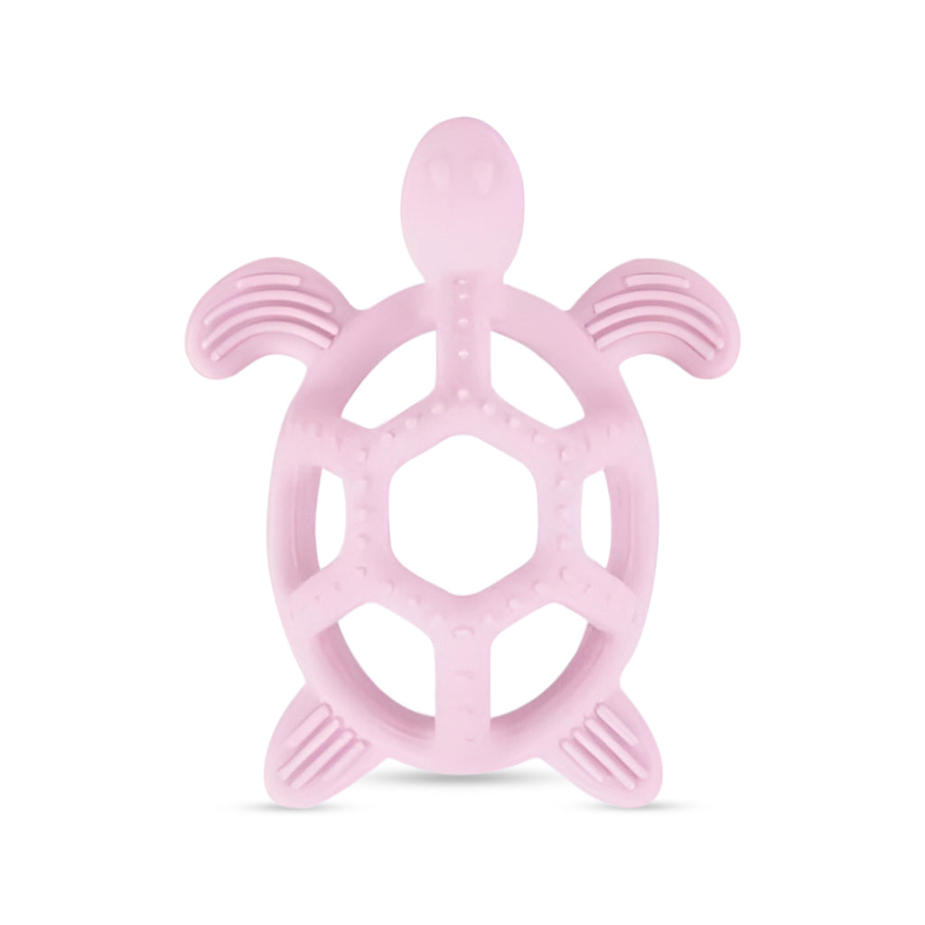 Soft BPA-free silicone turtle baby teether for soothing gums