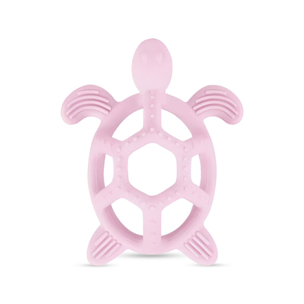 Soft BPA-free silicone turtle baby teether for soothing gums