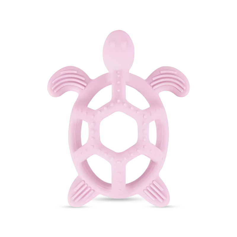 Soft BPA-free silicone turtle baby teether for soothing gums